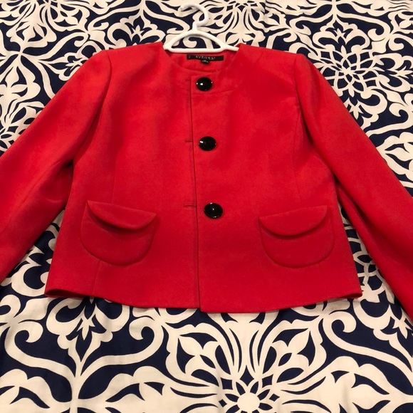 kasper red jacket
